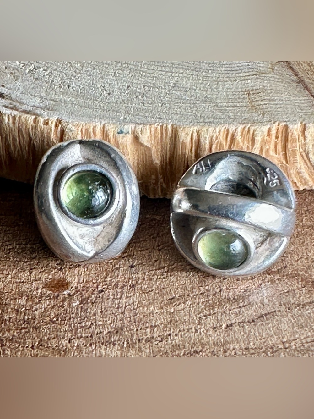 Pair of Retired Pandora Peridot Eye Charms